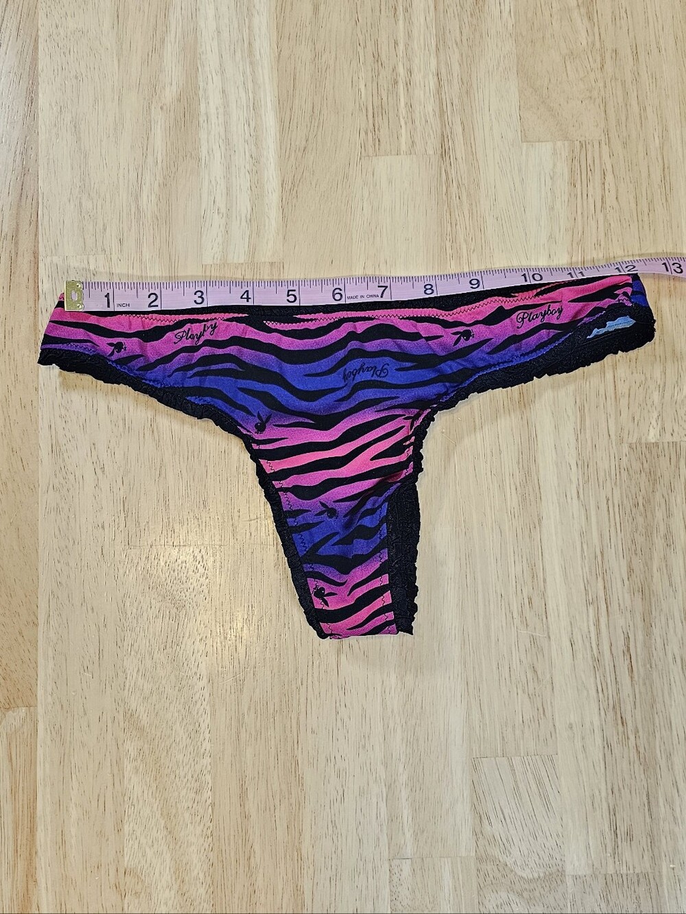 Playboy Zebra Print Panty - Picture 4 of 7